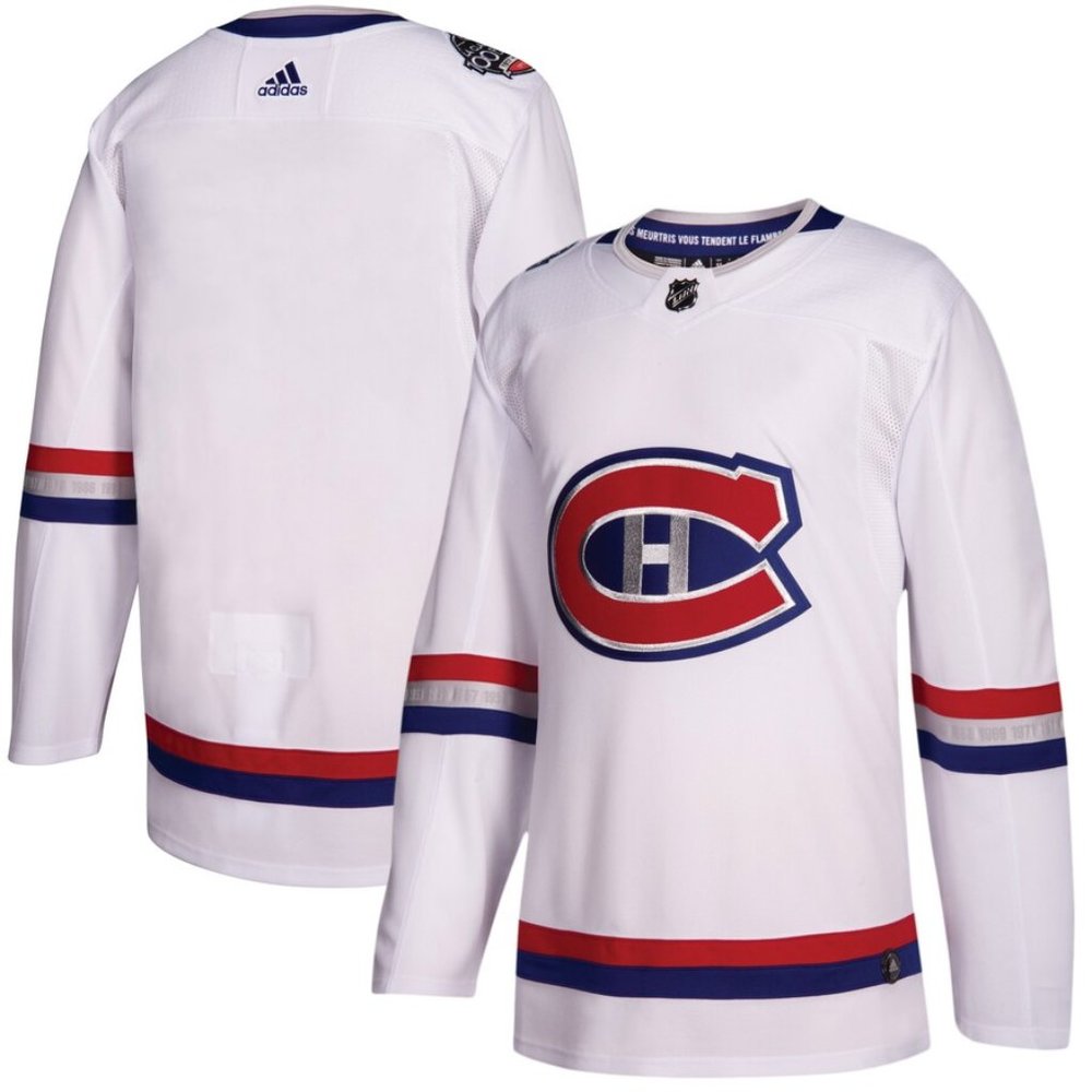 Montreal Canadiens Adidas authentic 2017 NHL 100 Classic jersey size 50 blank